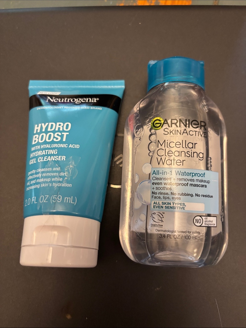 Neutrogena Hydro Boost Hydrating Gel Cleaner & Micellar cleanser
